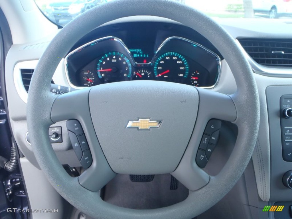 2014 Traverse LS - Atlantis Blue Metallic / Dark Titanium/Light Titanium photo #14