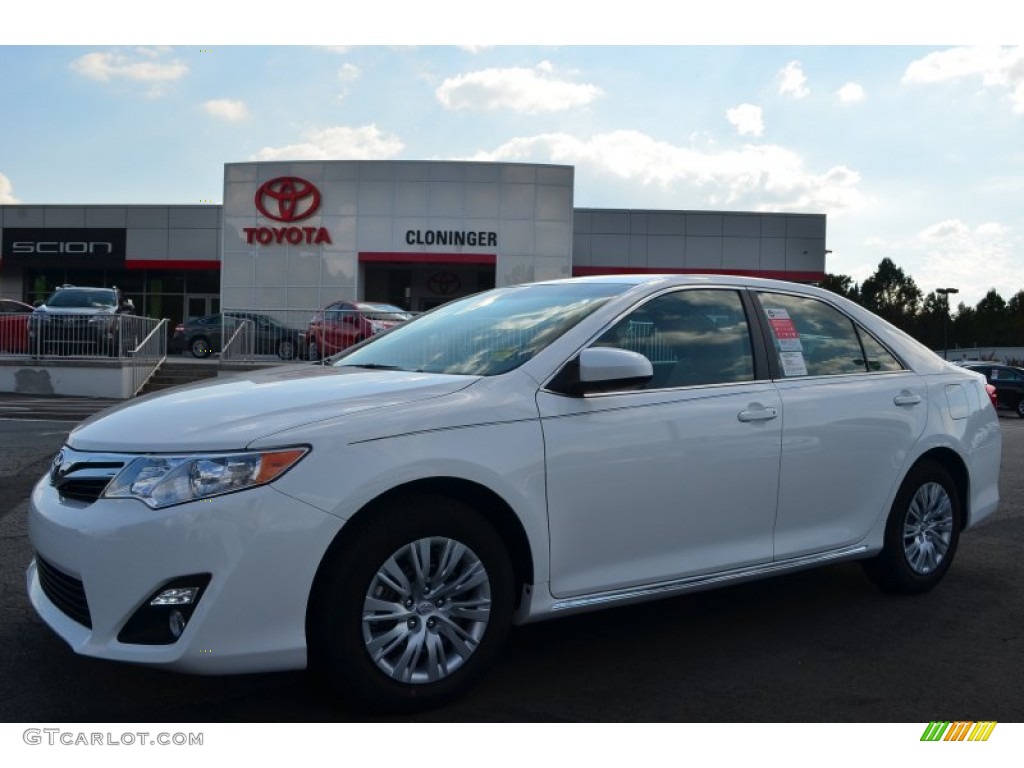 2013 Camry LE - Super White / Ivory photo #1
