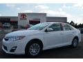 2013 Super White Toyota Camry LE  photo #1