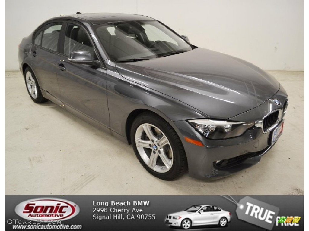 2013 3 Series 328i Sedan - Mineral Grey Metallic / Black photo #1