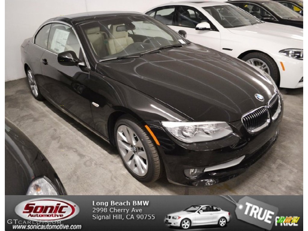 2013 3 Series 328i Convertible - Jet Black / Oyster photo #1