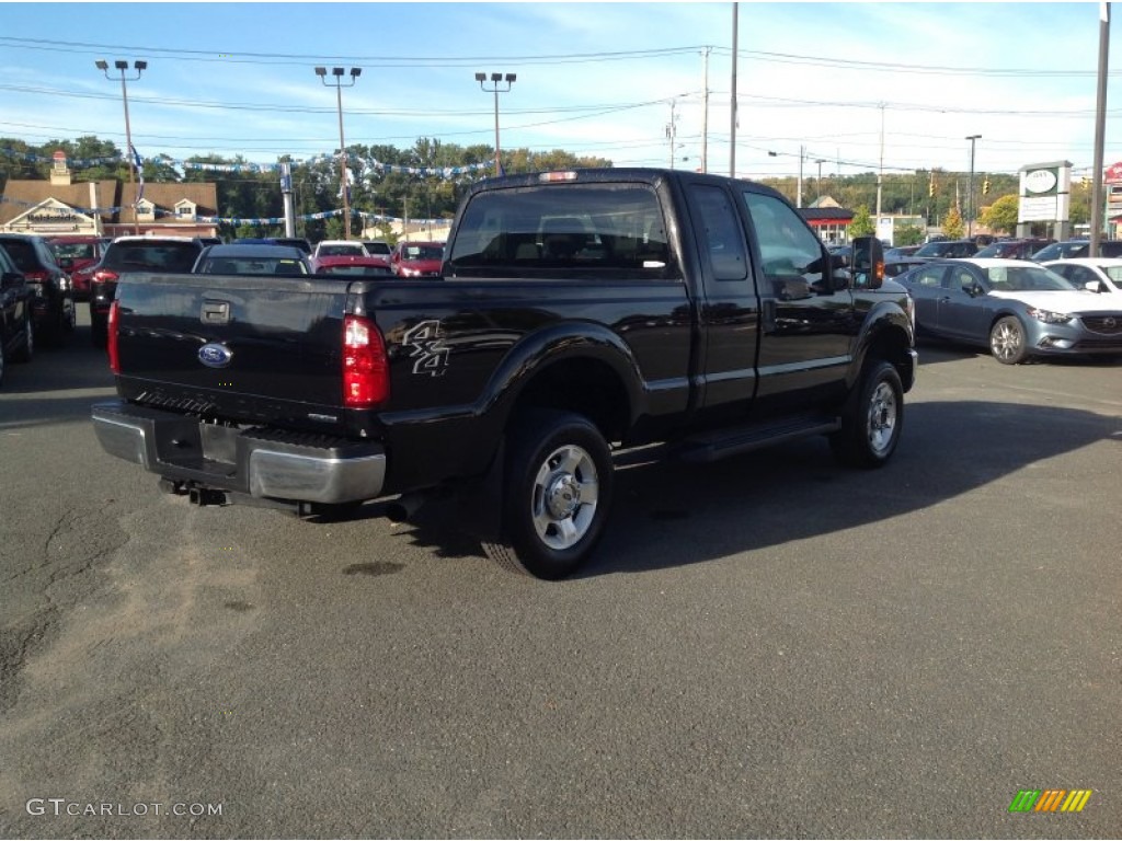 2012 F250 Super Duty XLT SuperCab 4x4 - Black / Steel photo #7