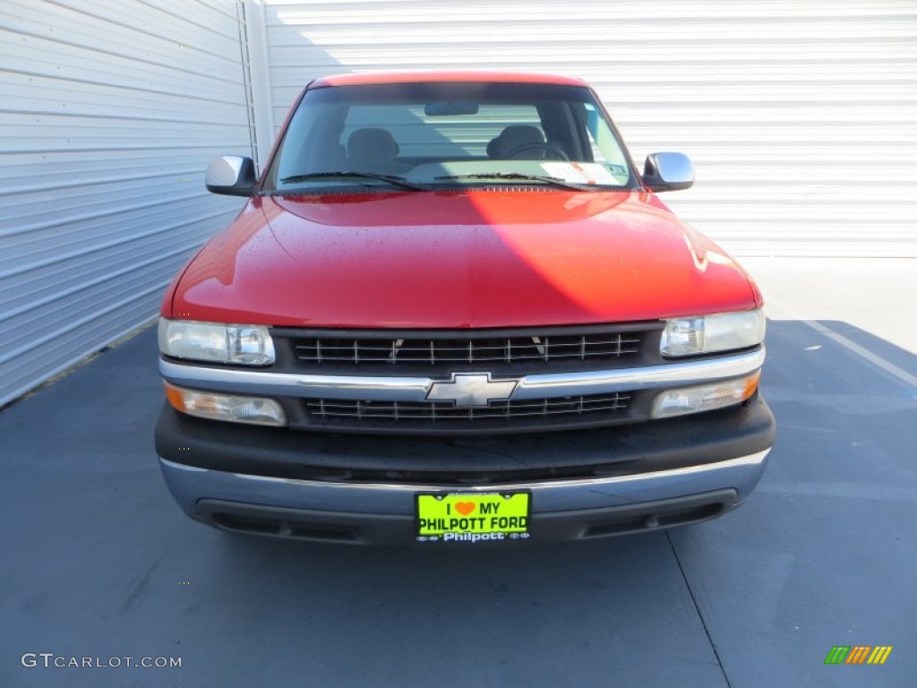 1999 Silverado 1500 LS Extended Cab - Victory Red / Graphite photo #8