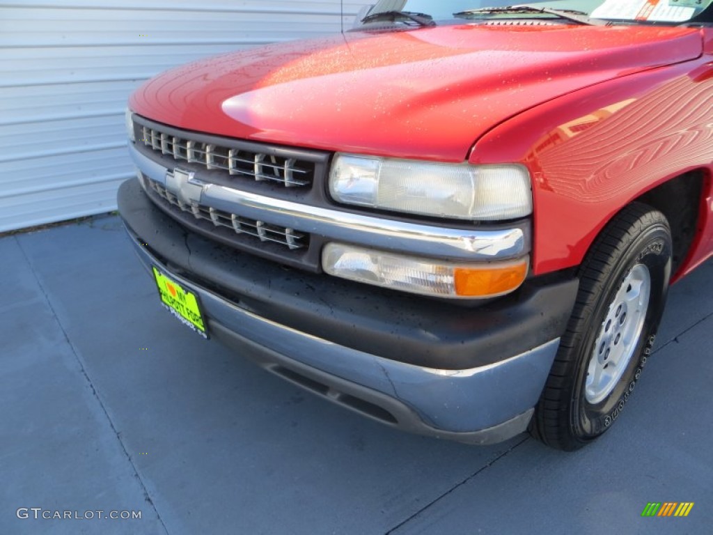 1999 Silverado 1500 LS Extended Cab - Victory Red / Graphite photo #10