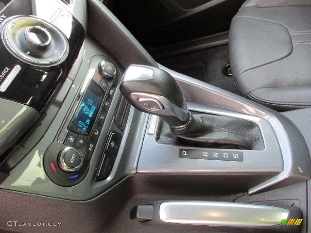 2012 Focus Titanium Sedan - Sterling Grey Metallic / Charcoal Black Leather photo #15