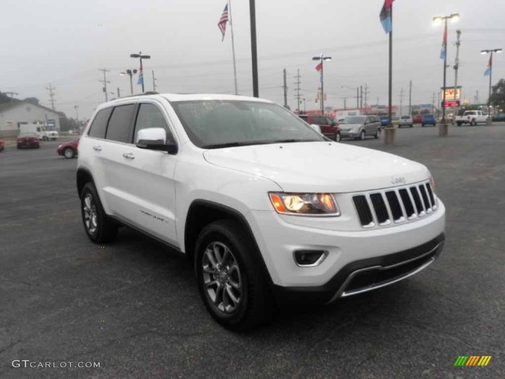 2014 Grand Cherokee Limited 4x4 - Bright White / New Zealand Black/Light Frost photo #1