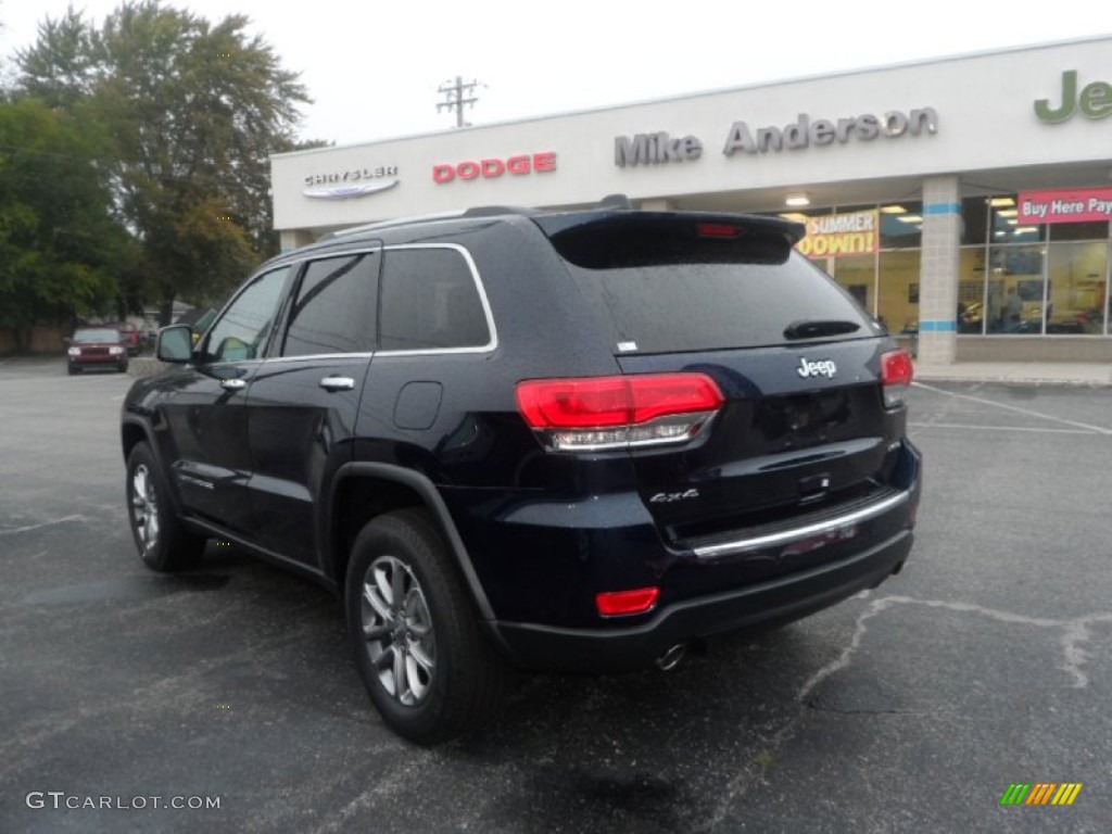 2014 Grand Cherokee Limited 4x4 - True Blue Pearl / New Zealand Black/Light Frost photo #6