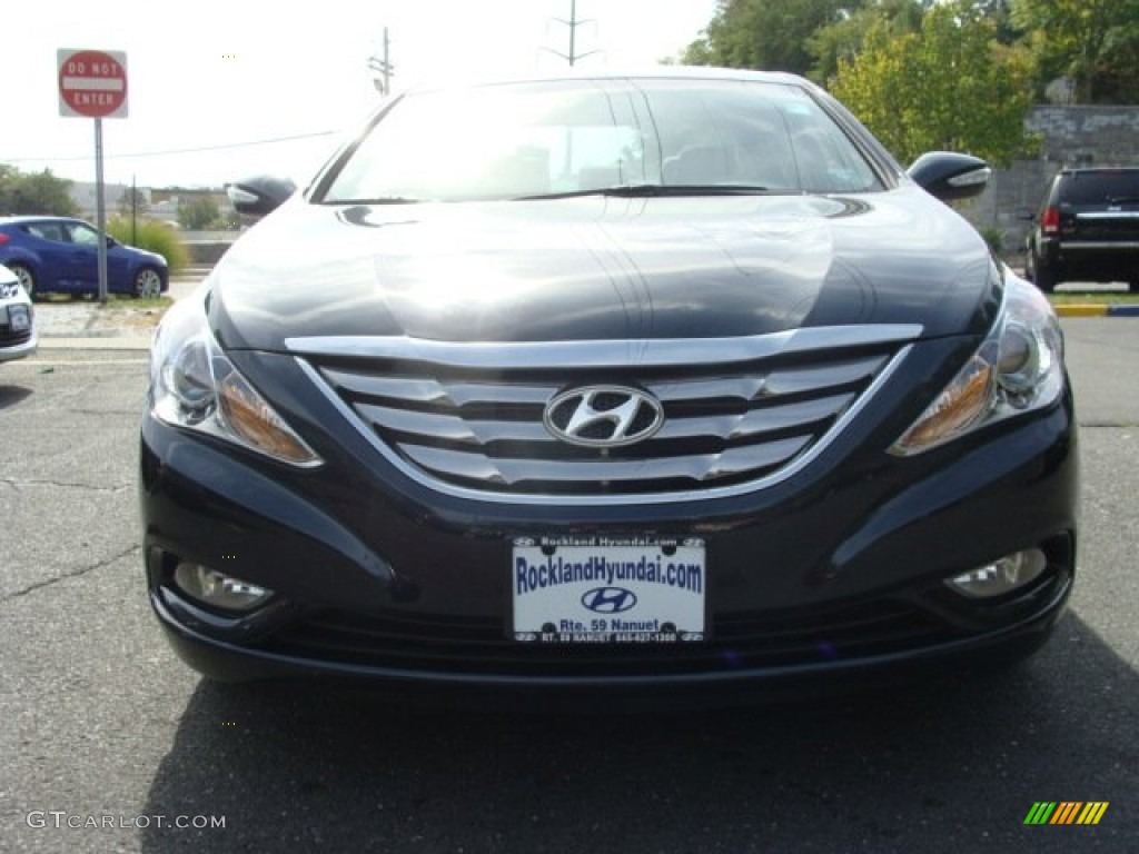 2011 Sonata Limited - Indigo Blue Pearl / Camel photo #2