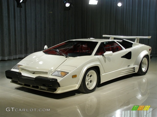 1988 White Lamborghini Countach 5000 Quattrovalvole #85614 ...