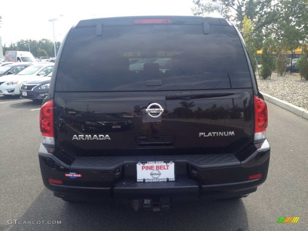 2012 Armada Platinum 4WD - Galaxy Black / Charcoal photo #6