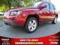 2014 Deep Cherry Red Crystal Pearl Jeep Compass Latitude  photo #1