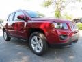 2014 Deep Cherry Red Crystal Pearl Jeep Compass Latitude  photo #4