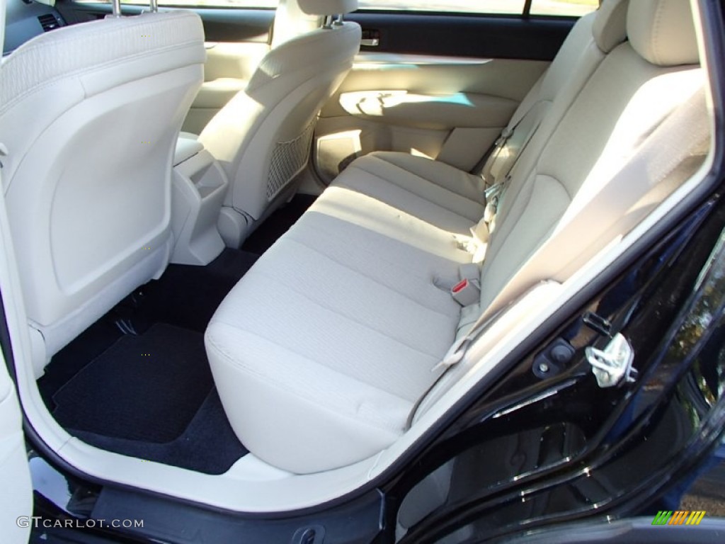 2011 Outback 2.5i Premium Wagon - Crystal Black Silica / Warm Ivory photo #12