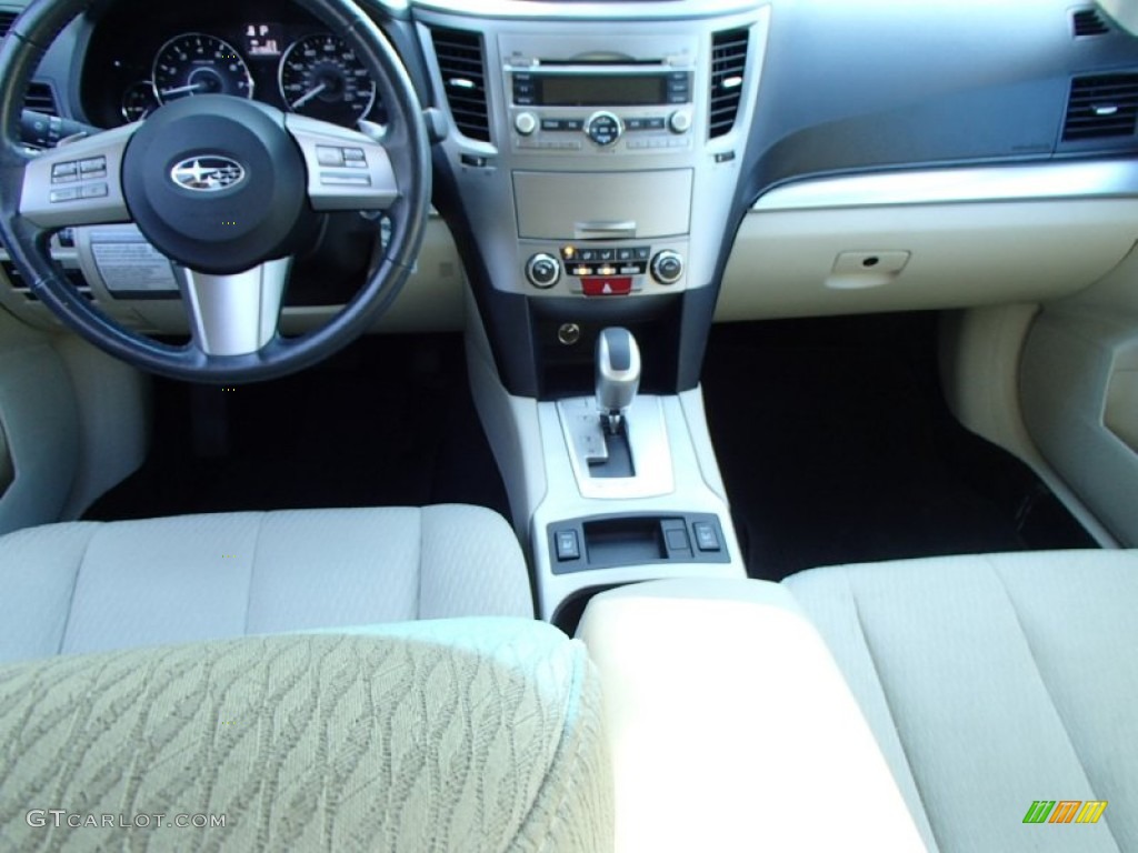 2011 Outback 2.5i Premium Wagon - Crystal Black Silica / Warm Ivory photo #14