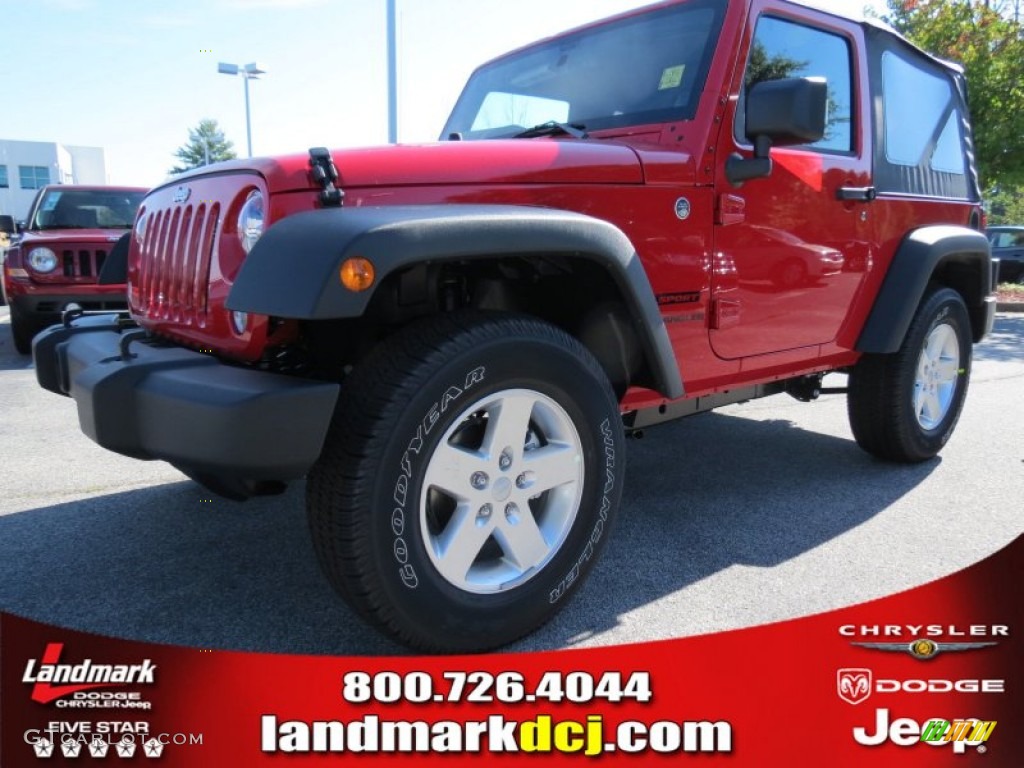 Flame Red Jeep Wrangler