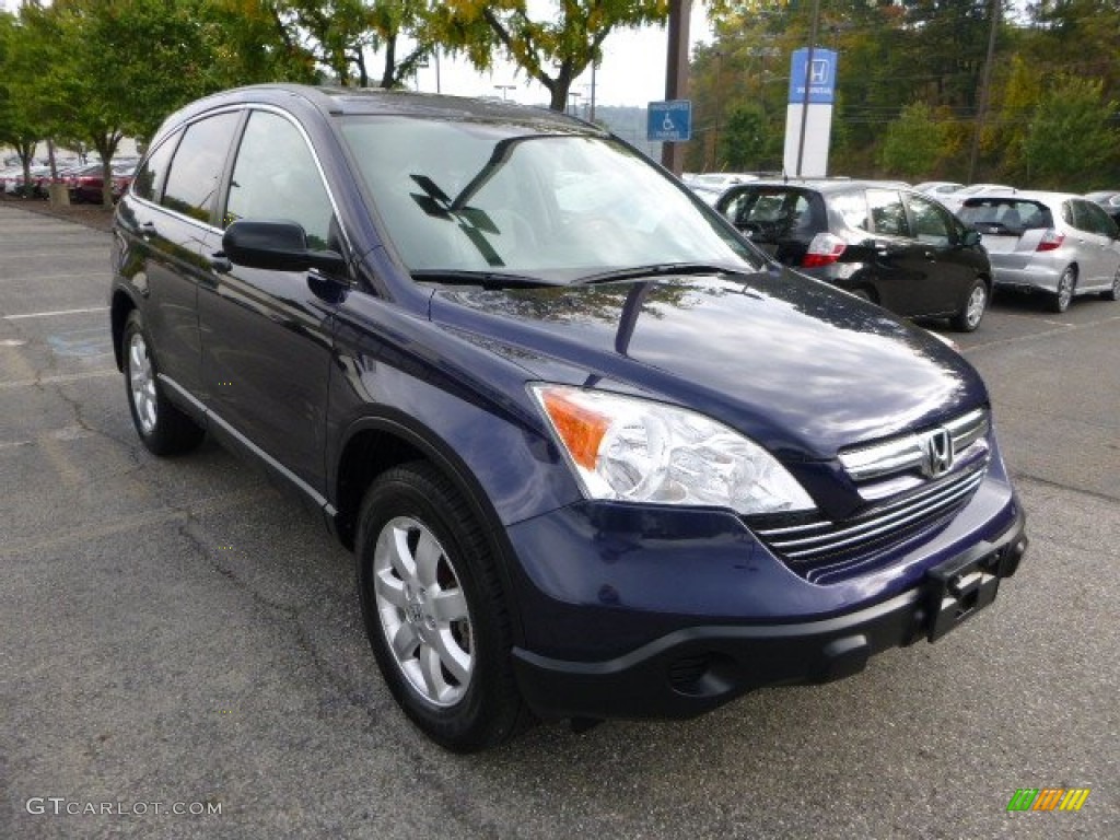 2009 CR-V EX 4WD - Royal Blue Pearl / Gray photo #7