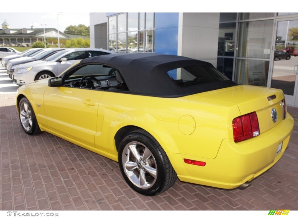 2006 Mustang GT Premium Convertible - Screaming Yellow / Dark Charcoal photo #2