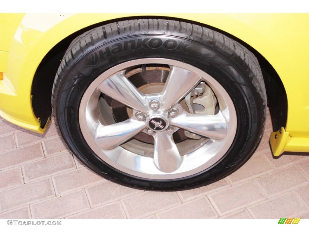 2006 Mustang GT Premium Convertible - Screaming Yellow / Dark Charcoal photo #4