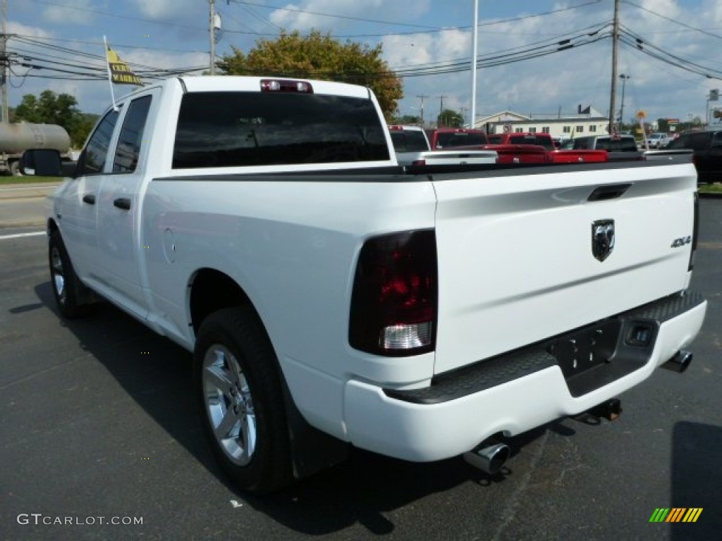 2012 Ram 1500 ST Quad Cab 4x4 - Bright White / Dark Slate Gray/Medium Graystone photo #3