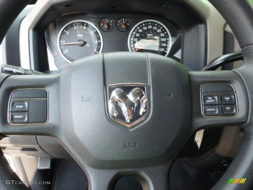 2012 Ram 1500 ST Quad Cab 4x4 - Bright White / Dark Slate Gray/Medium Graystone photo #17