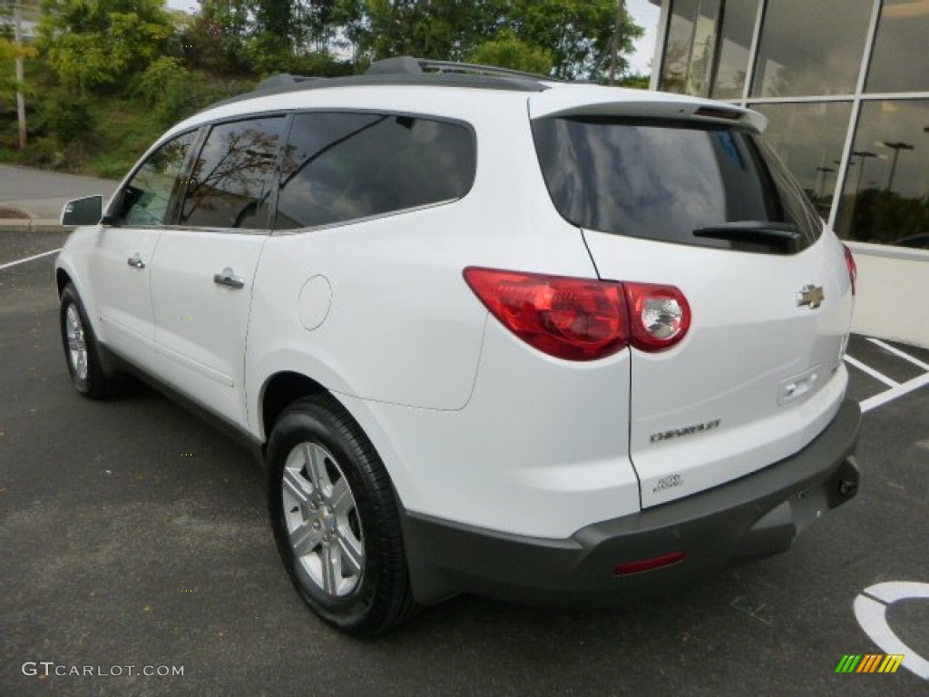 2010 Traverse LT AWD - Summit White / Dark Gray/Light Gray photo #2
