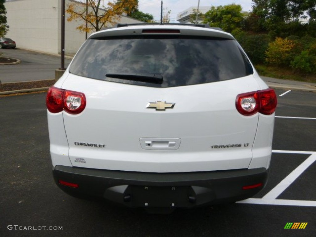 2010 Traverse LT AWD - Summit White / Dark Gray/Light Gray photo #3