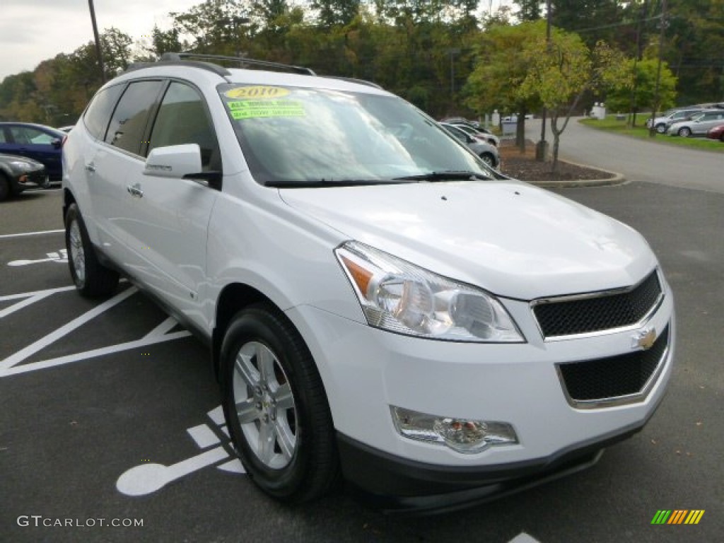 2010 Traverse LT AWD - Summit White / Dark Gray/Light Gray photo #6