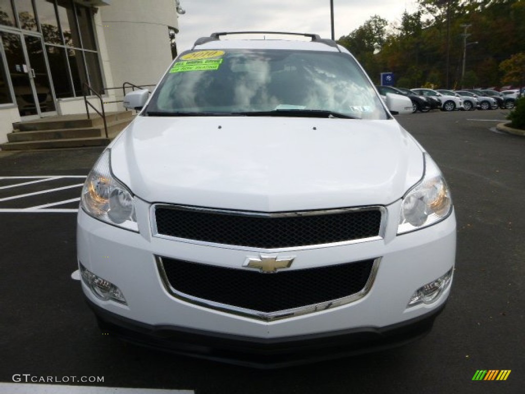 2010 Traverse LT AWD - Summit White / Dark Gray/Light Gray photo #7