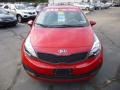 2013 Signal Red Kia Rio LX Sedan  photo #2