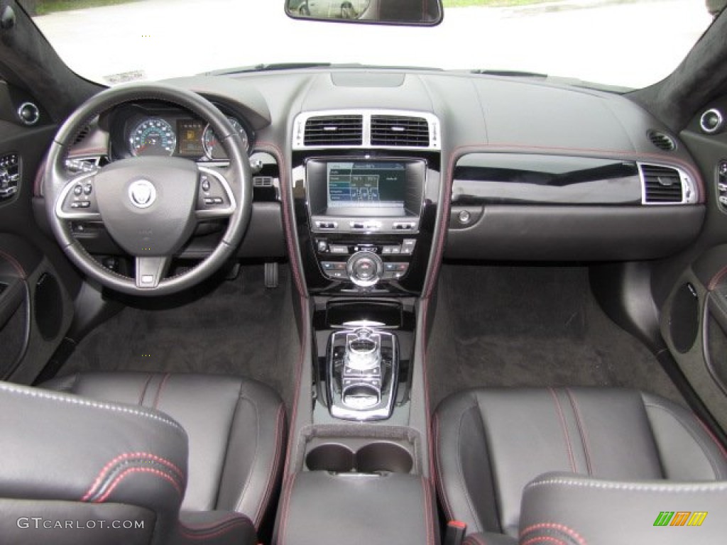 2012 Jaguar XK XKR Convertible Warm Charcoal/Warm Charcoal Dashboard Photo #86421113