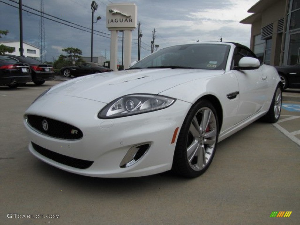Polaris White 2012 Jaguar XK XKR Convertible Exterior Photo #86421155