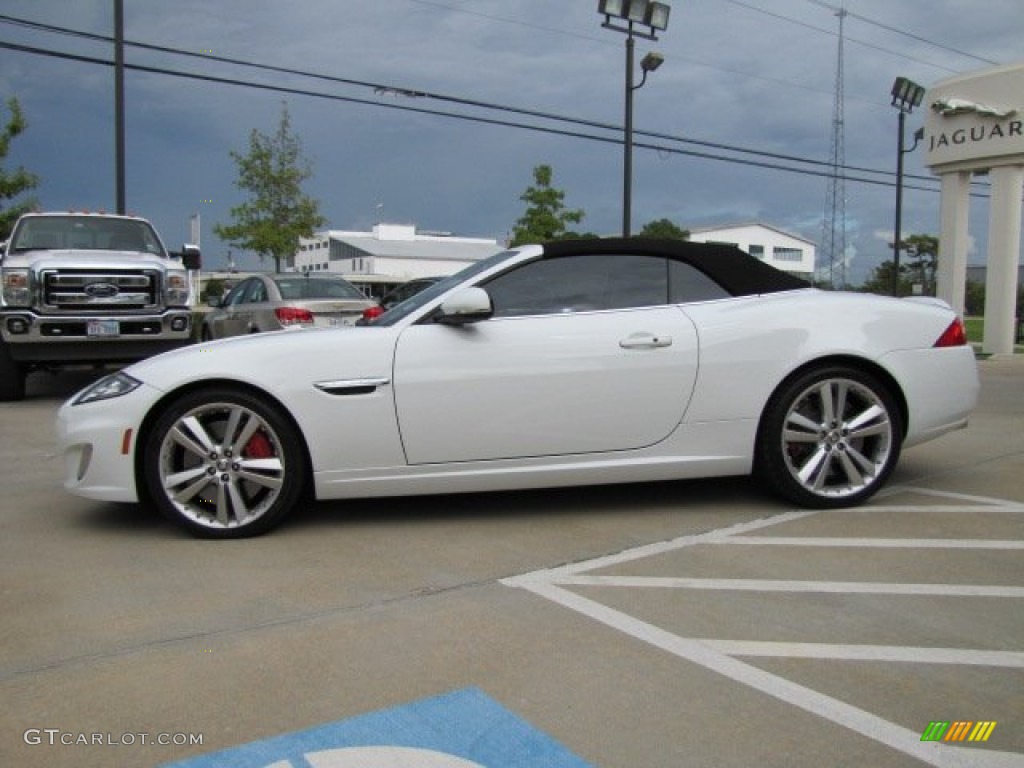 Polaris White 2012 Jaguar XK XKR Convertible Exterior Photo #86421200