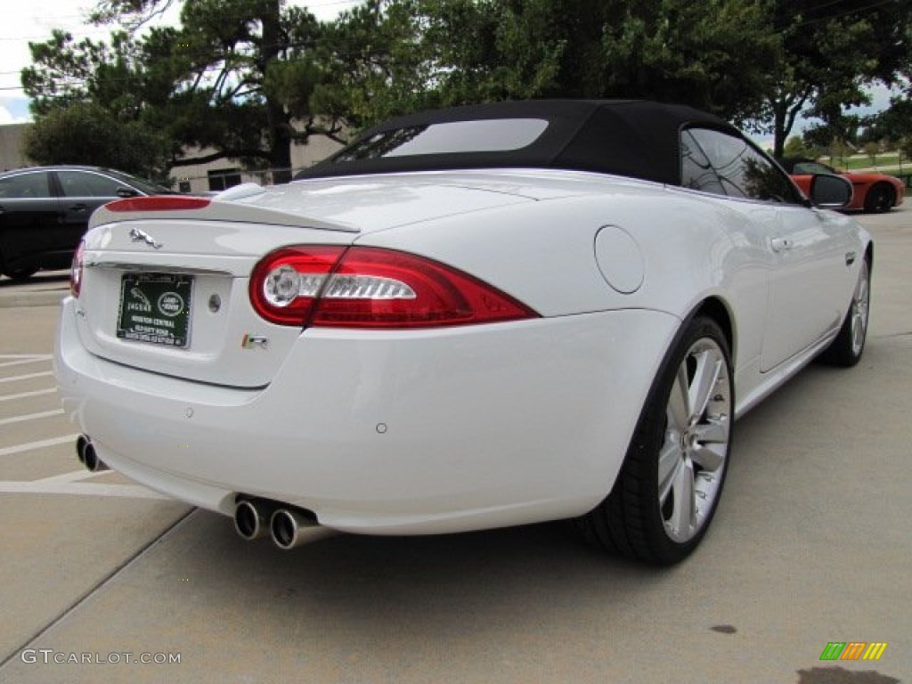 2012 XK XKR Convertible - Polaris White / Warm Charcoal/Warm Charcoal photo #10