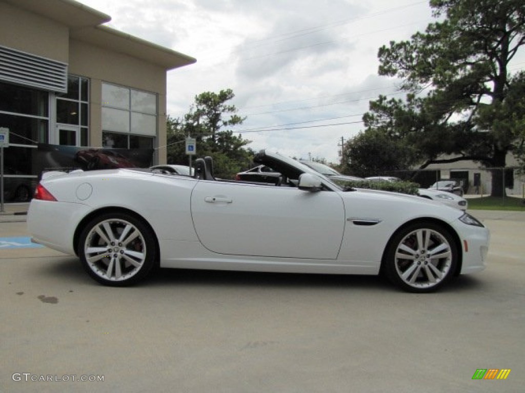 Polaris White 2012 Jaguar XK XKR Convertible Exterior Photo #86421350
