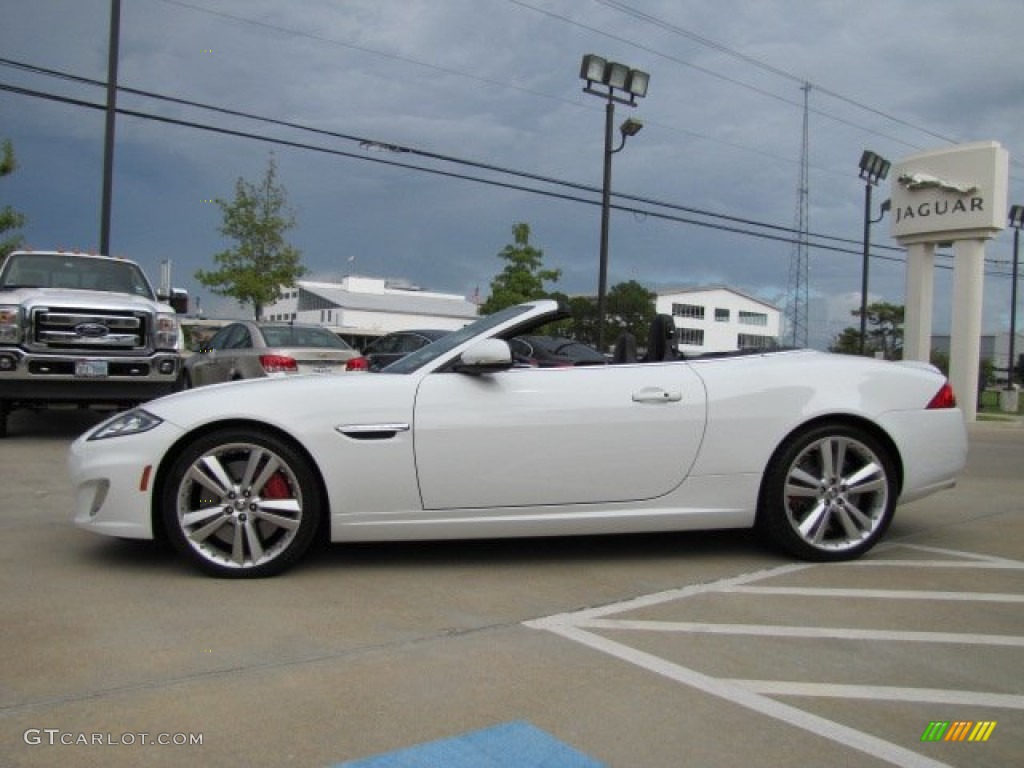 Polaris White 2012 Jaguar XK XKR Convertible Exterior Photo #86421434