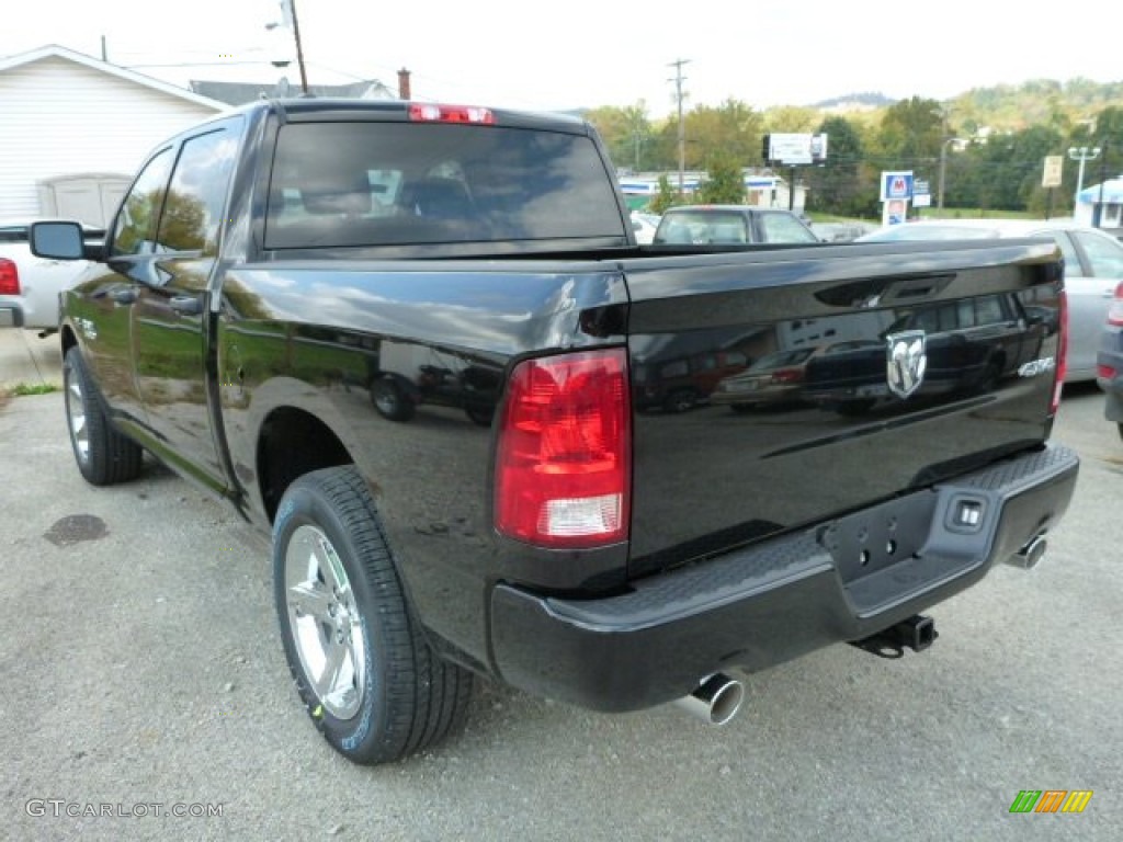 2014 1500 Express Crew Cab 4x4 - Black / Black/Diesel Gray photo #3