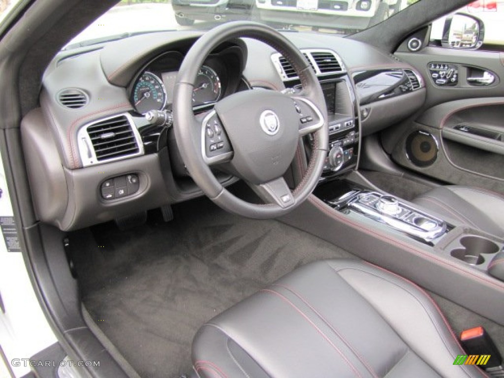 Warm Charcoal/Warm Charcoal Interior 2012 Jaguar XK XKR Convertible Photo #86421515