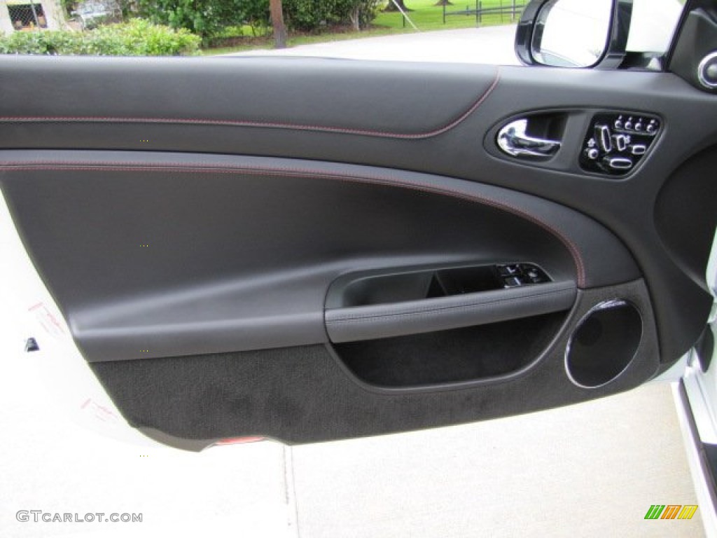 2012 Jaguar XK XKR Convertible Warm Charcoal/Warm Charcoal Door Panel Photo #86421887