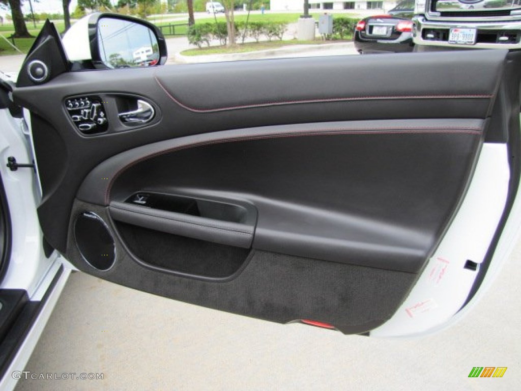 2012 Jaguar XK XKR Convertible Warm Charcoal/Warm Charcoal Door Panel Photo #86421947