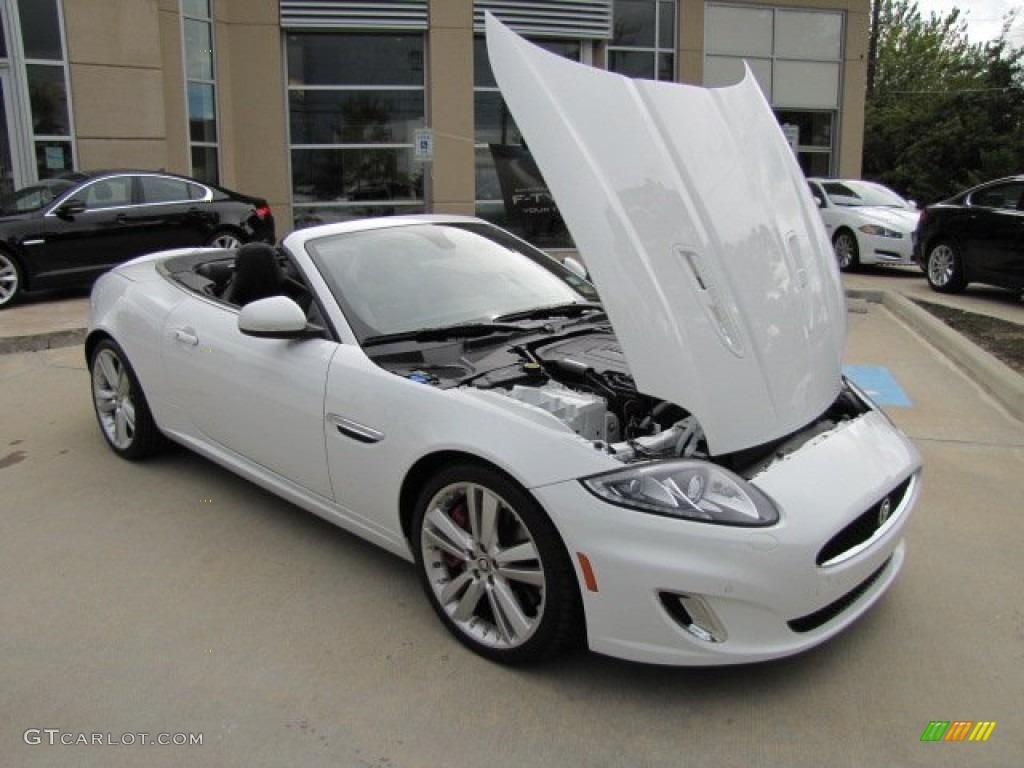 Polaris White 2012 Jaguar XK XKR Convertible Exterior Photo #86422049
