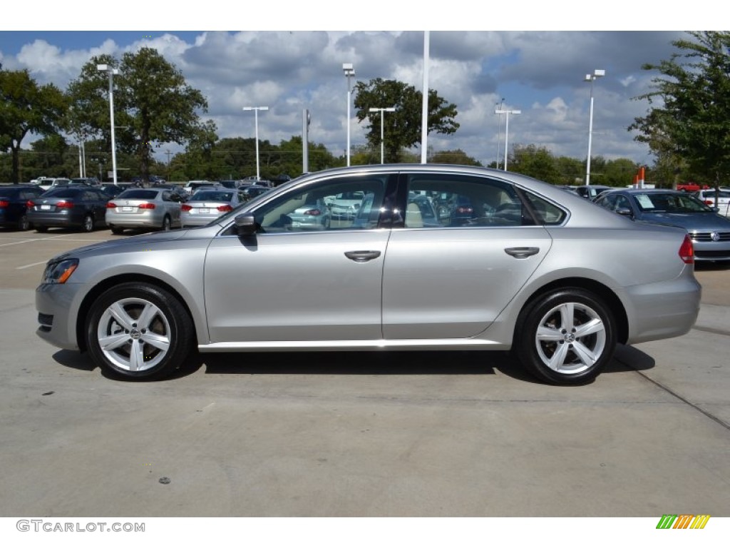 2013 Passat 2.5L SE - Tungsten Silver Metallic / Cornsilk Beige photo #2