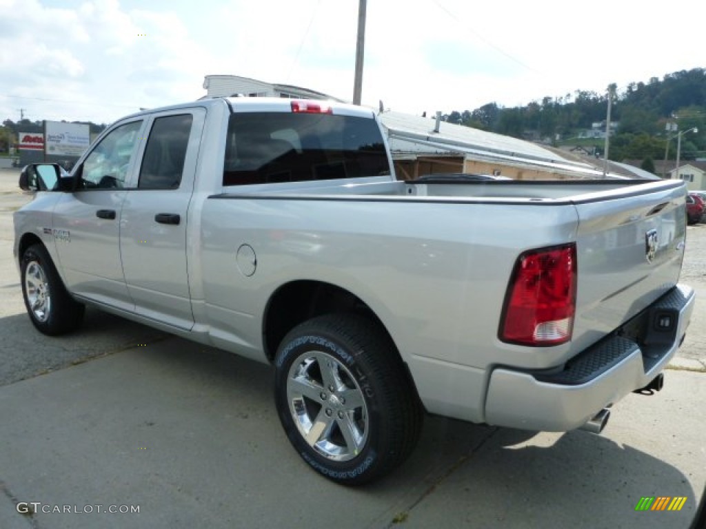 2014 1500 Express Quad Cab 4x4 - Bright Silver Metallic / Black/Diesel Gray photo #3