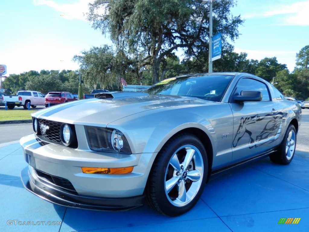2008 Mustang GT Premium Coupe - Vapor Silver Metallic / Dark Charcoal photo #1