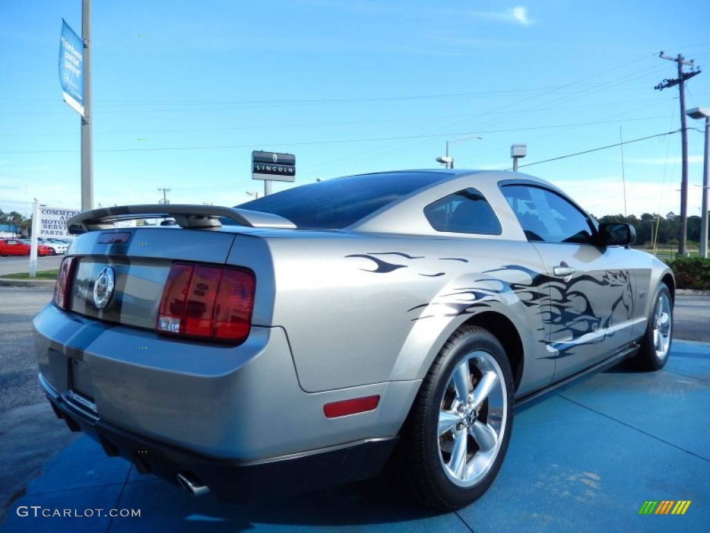 2008 Mustang GT Premium Coupe - Vapor Silver Metallic / Dark Charcoal photo #5