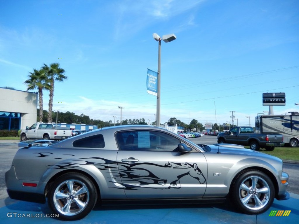 2008 Mustang GT Premium Coupe - Vapor Silver Metallic / Dark Charcoal photo #6