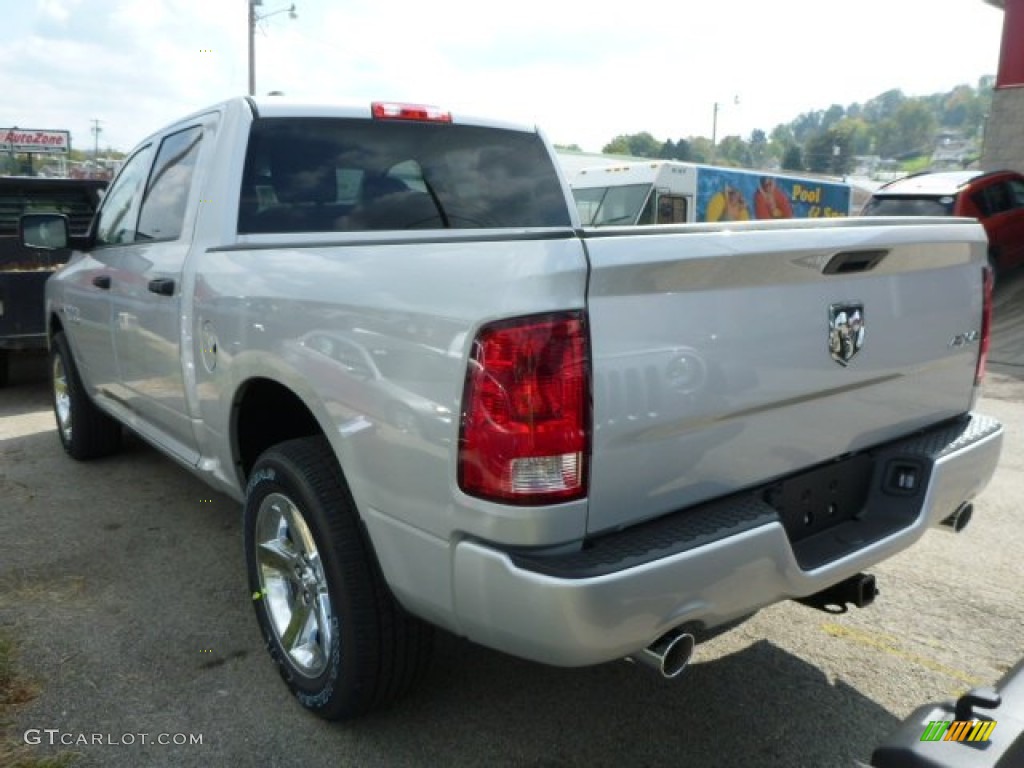 2014 1500 Express Crew Cab 4x4 - Bright Silver Metallic / Black/Diesel Gray photo #2