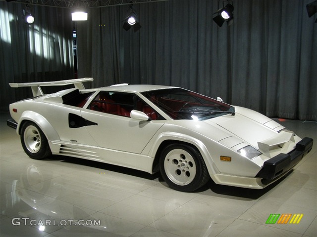 1988 Countach 5000 Quattrovalvole - White / Red photo #3