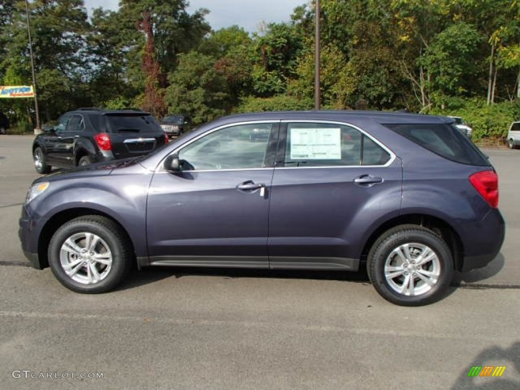 2014 Equinox LS AWD - Atlantis Blue Metallic / Jet Black photo #8