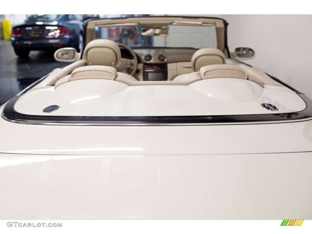 2007 CLK 550 Cabriolet - Arctic White / Stone photo #56