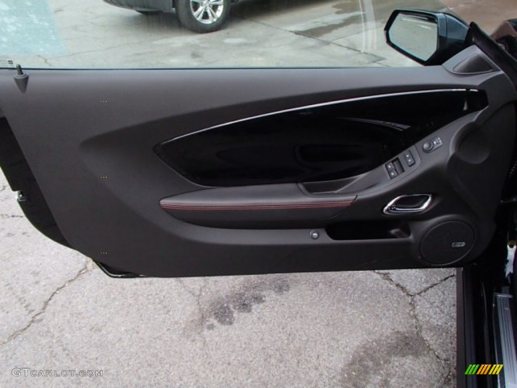 2014 Chevrolet Camaro ZL1 Coupe Black Door Panel Photo #86427974